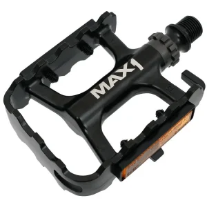 Pedály MAX1 Race ložiskové hliníkové - černé Originální