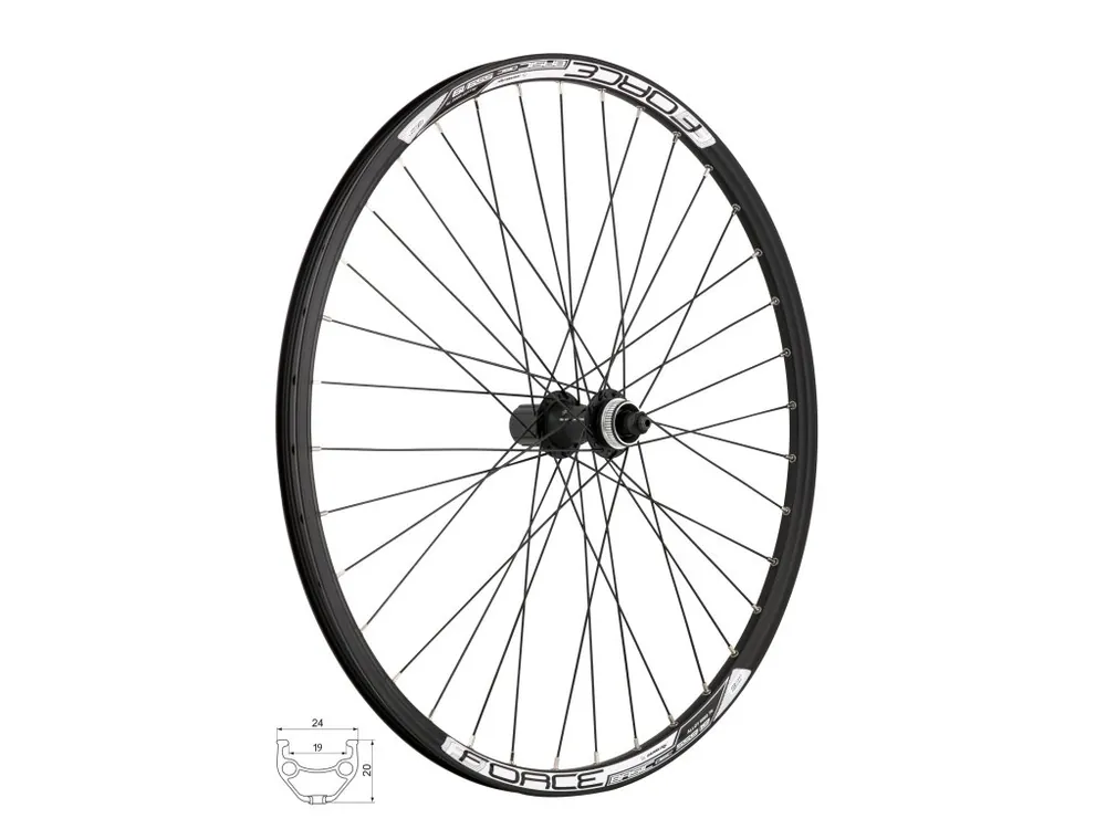 Zapletené kolo FORCE BASIC DISC 559x18 FHM3050-CL 36d zadní Odeslání Ihned