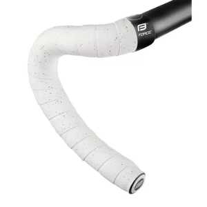 Profesionální Omotávka na řídítka Force korková - Bílá