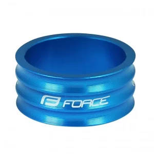 Značkový Podložka FORCE 1 1/8" AHEAD 15 mm Al - modrá