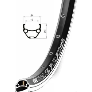 Must-Have Ráfek REMERX DRAGON 719 V-BRAKE 559x19 nýt 36děr - černý