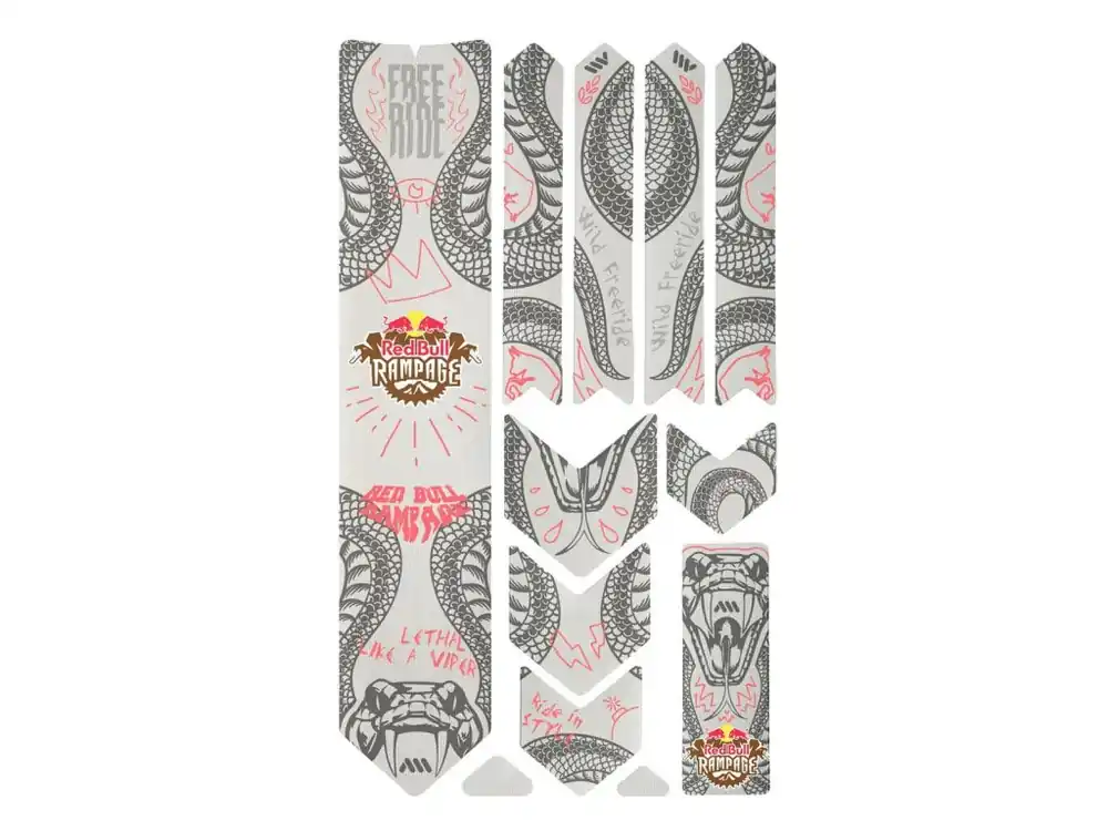Ochranné polepy AMS Extra Redbull Rampage - Šedé Cenově Výhodný