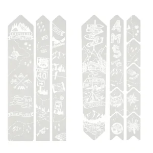 Originální AMS ochranné polepy - ROAD/GRAVEL - Bikepacking / white