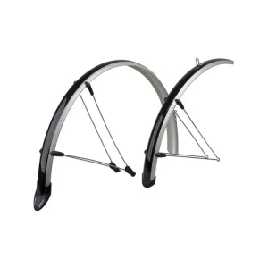 Sada blatníků treking plast se zástěrkou stříbrno-černá Sezónní Sleva