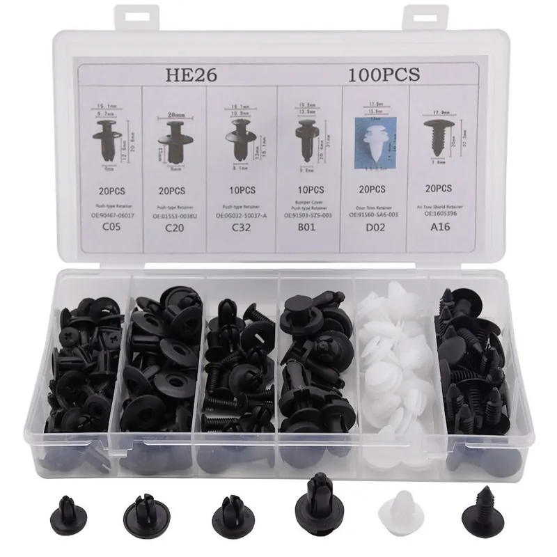 sada plastových šroubků 6-10mm 100ks Jen Po Omezenou Doba