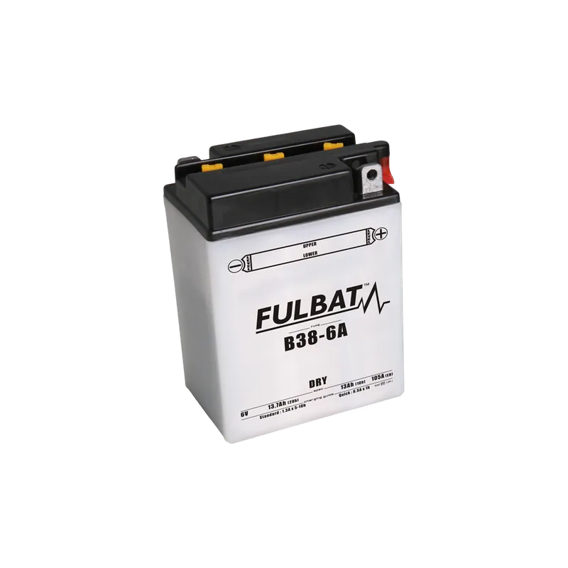 Sezónní Sleva Konvenční motocyklová baterie FULBAT B38-6A (Y38-6A) Acid pack included