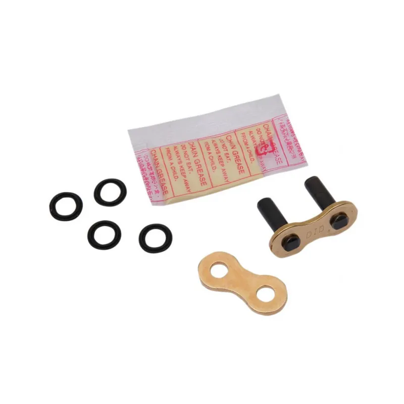 Závlačková spojka řetězu D.I.D Chain 520ATV2 ZJ Zlatá/Černá Rychlé Dodání