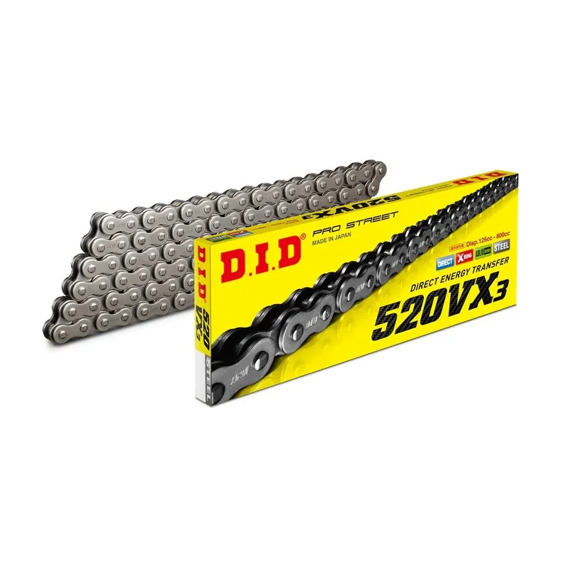 VX série X-Kroužkový řetěz D.I.D Chain 520VX3 106 L Hromadná Objednávka