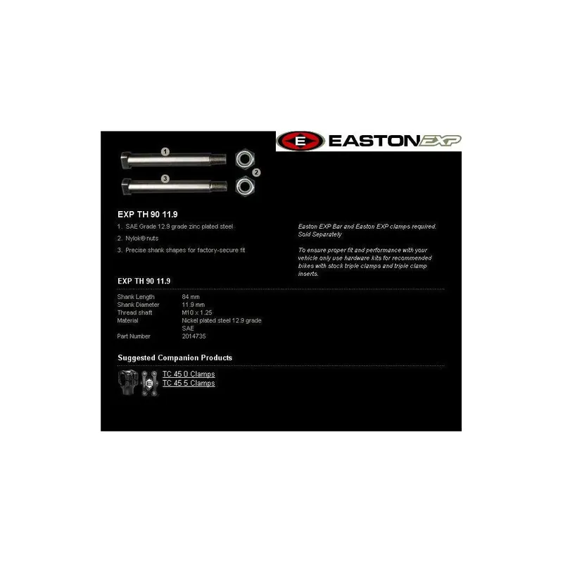 Montážní sada řidítek EASTON EXP EXP TH 90 11.9 Ověřený