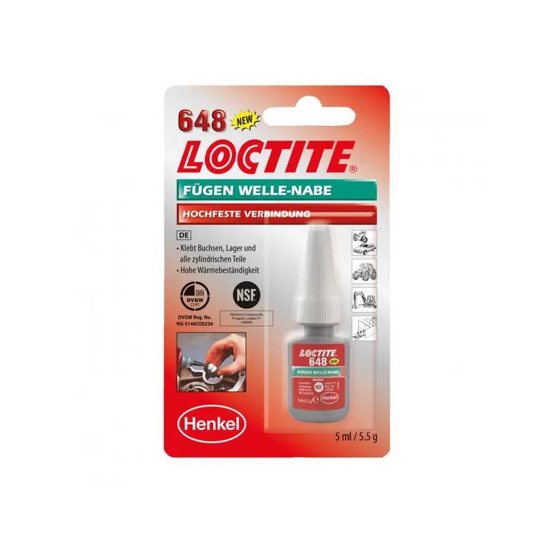 Nová Kolekce LOCTITE 648 LOCTITE 5 ml