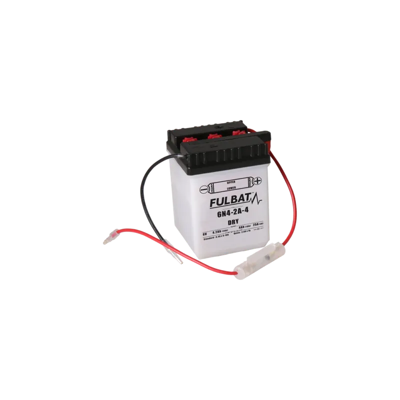 Konvenční motocyklová baterie FULBAT 6N4-2A-4 Včetně balení kyseliny Akce