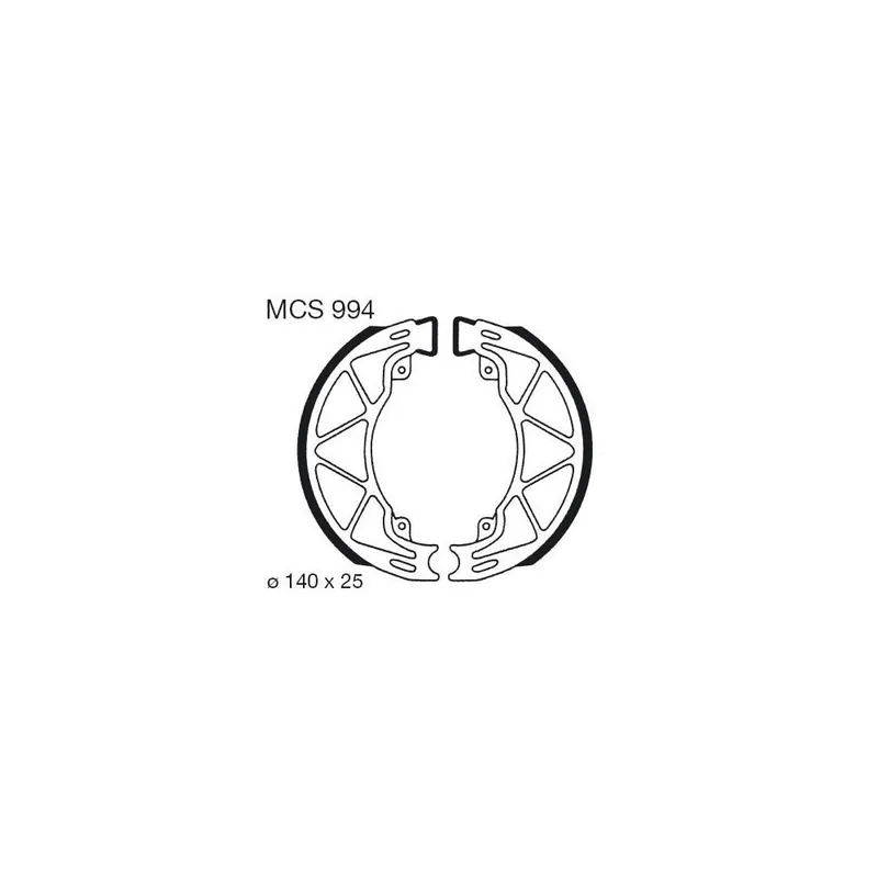 Akce Brzdové čelisti LUCAS MCS 994