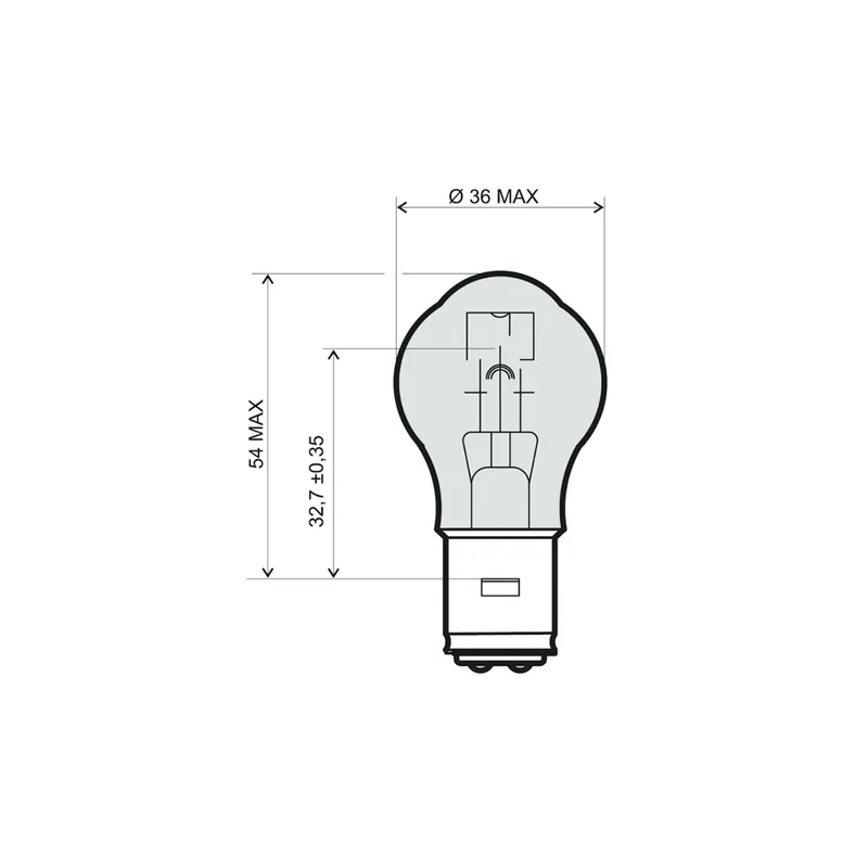 Limitovaná Edice Lamp RMS 246510321 12V 45/40W BA20D - white (10pcs)