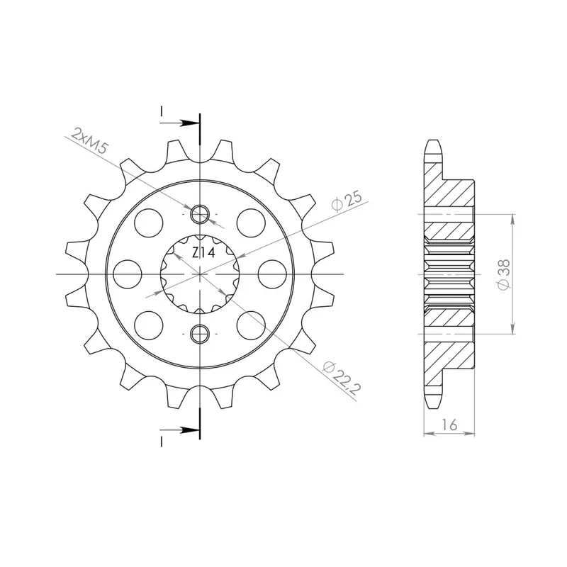 Celosvětová Doprava Řetězové kolečko SUPERSPROX CST-736:15 15 zubů, 520