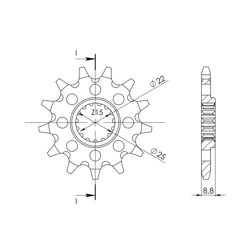 Kup Teď Řetězové kolečko SUPERSPROX CST-1901:12 12 zubů, 520