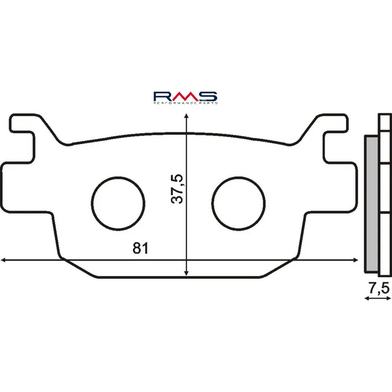 Expresní Doručení Brzdové destičky RMS 225102560 organické