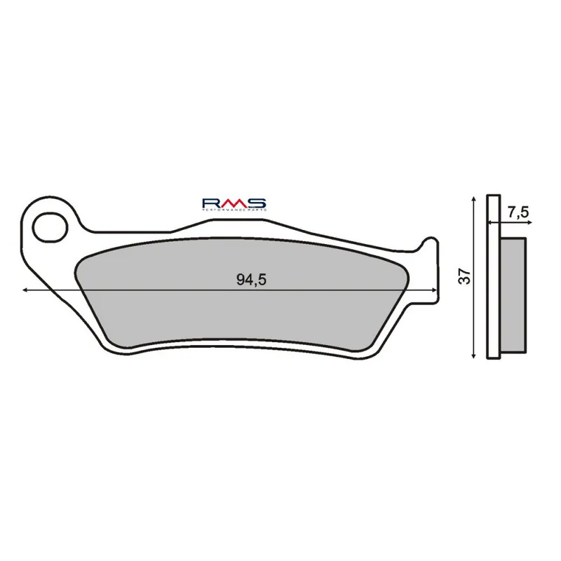 Nízká Cena Brzdové destičky RMS 225100430 organické