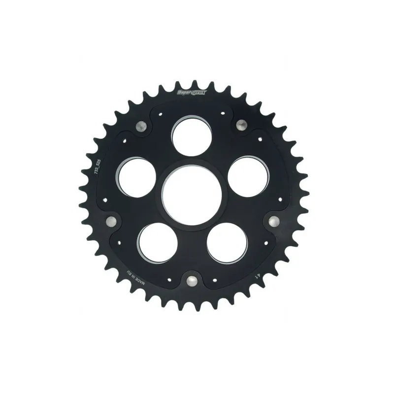 Expresní Doručení Rear sprocket STEALTH with alloy disc SUPERSPROX RSA-733_525:41-BLK černá 41 zubů, 520