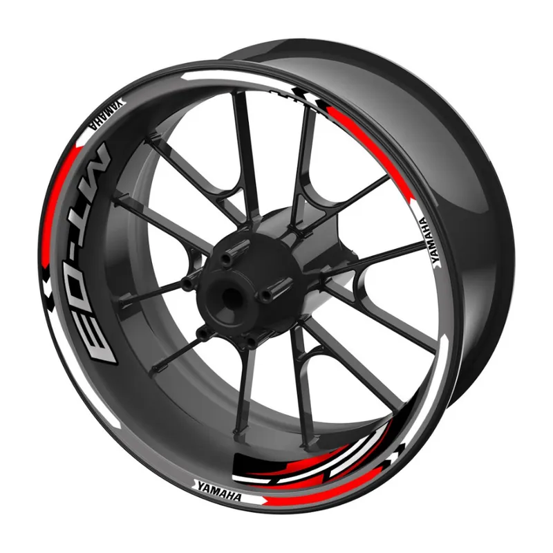 Hit Sezóny sada barevných proužků EASY na kola Yamaha MT-03 červená