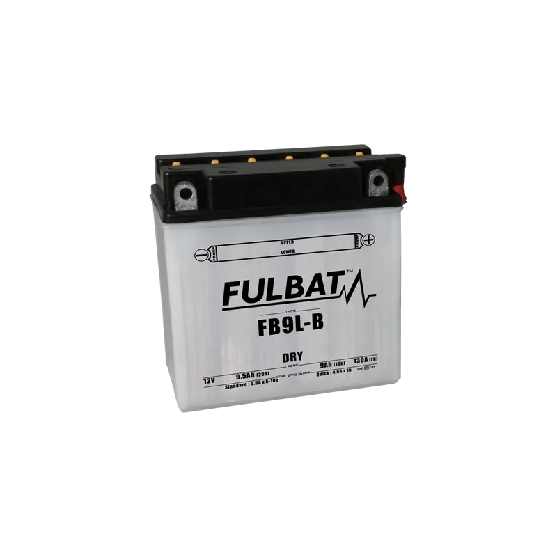 Konvenční motocyklová baterie FULBAT FB9L-B (12N9-3B) (YB9L-B) Včetně balení kyseliny Finální Výprodej