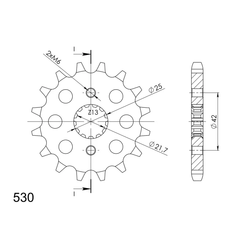 Záruka V Ceně Řetězové kolečko SUPERSPROX CST-513:17 17 zubů, 530