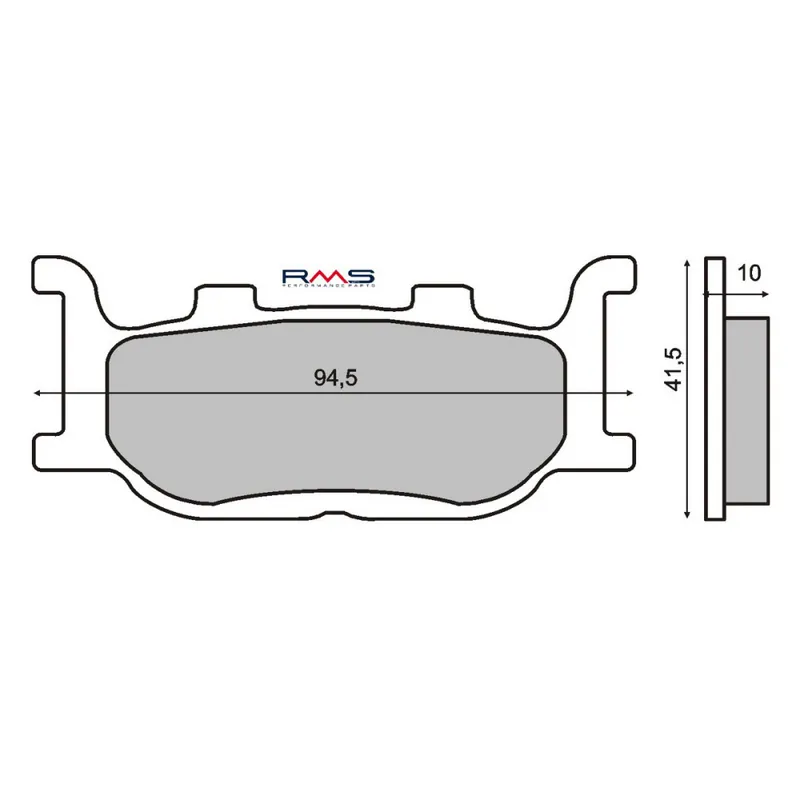 Expresní Doručení Brzdové destičky RMS 225100410 organické