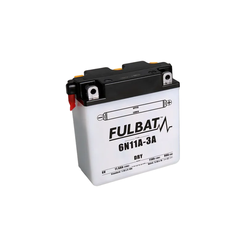 Velkoobchod Konvenční motocyklová baterie FULBAT 6N11A-3A Včetně balení kyseliny