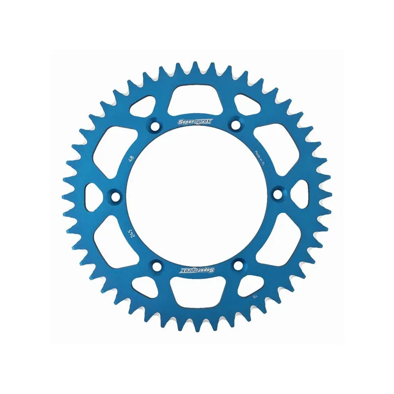 Hliníková řetězová rozeta SUPERSPROX RAL-245:48-BLU modrá 48 zubů, 520 Víkendová Akce