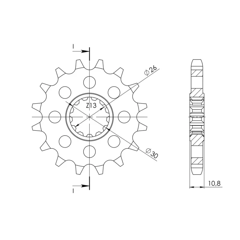 Tovární Cena Řetězové kolečko SUPERSPROX CST-579:17 17 zubů, 530