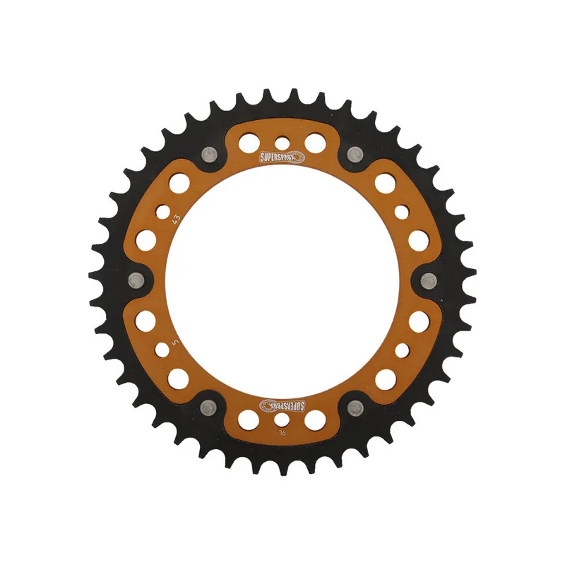 Řetězová rozeta SUPERSPROX STEALTH RST-5:43-GLD zlatá 43 zubů, 520 Vysoce Kvalitní