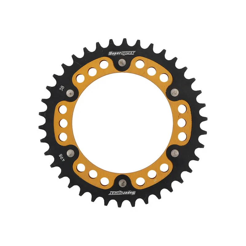 Řetězová rozeta SUPERSPROX STEALTH RST-498:38-GLD zlatá 38 zubů, 525 Autentický