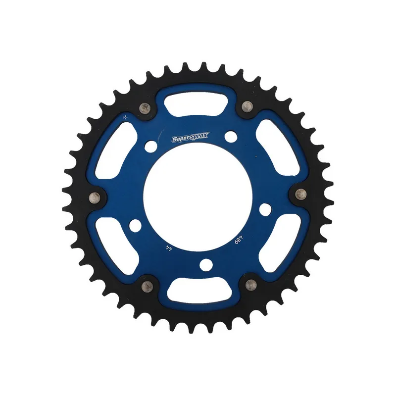 Řetězová rozeta SUPERSPROX STEALTH RST-489:44-BLU modrá 44 zubů, 530 Vysoce Kvalitní