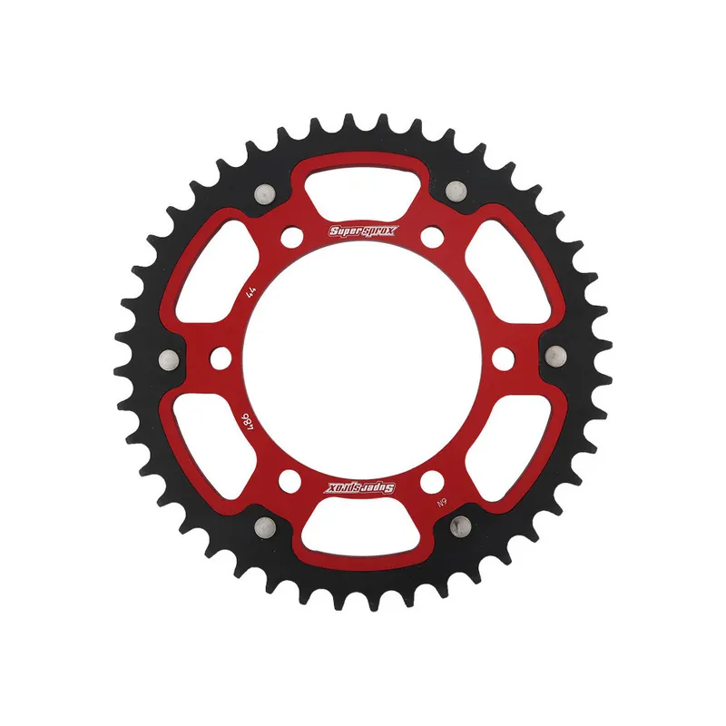 Řetězová rozeta SUPERSPROX STEALTH RST-486:44-RED červená 44 zubů, 520 Prémiový