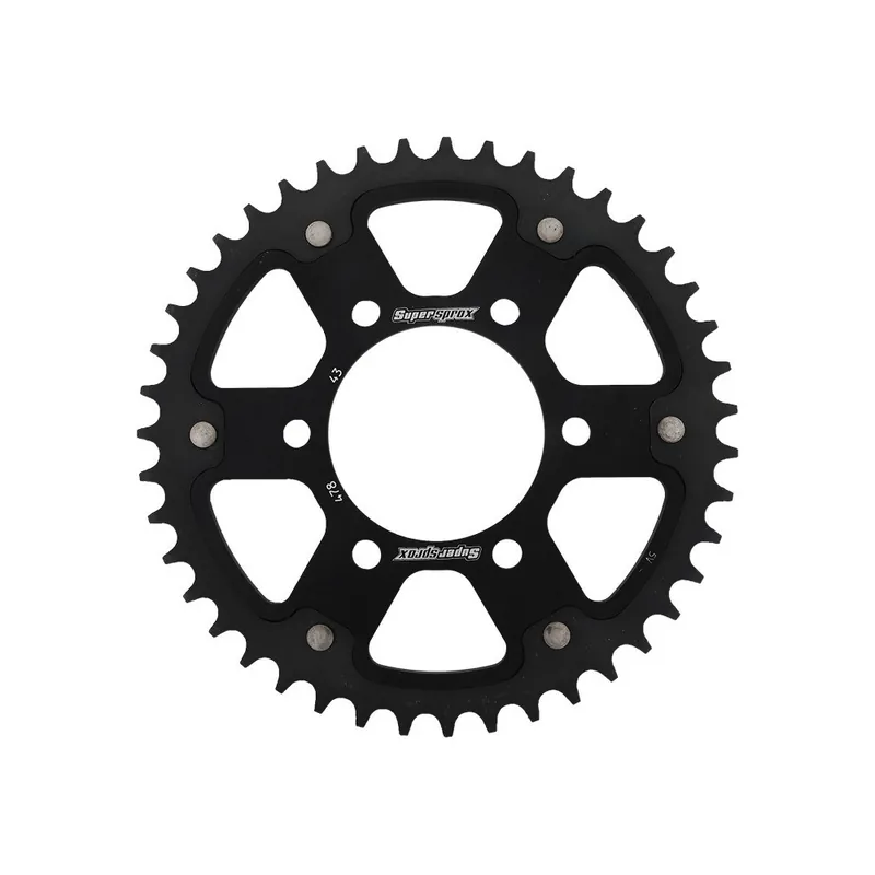 Akce Řetězová rozeta SUPERSPROX STEALTH RST-478:43-BLK černý 43 zubů, 520