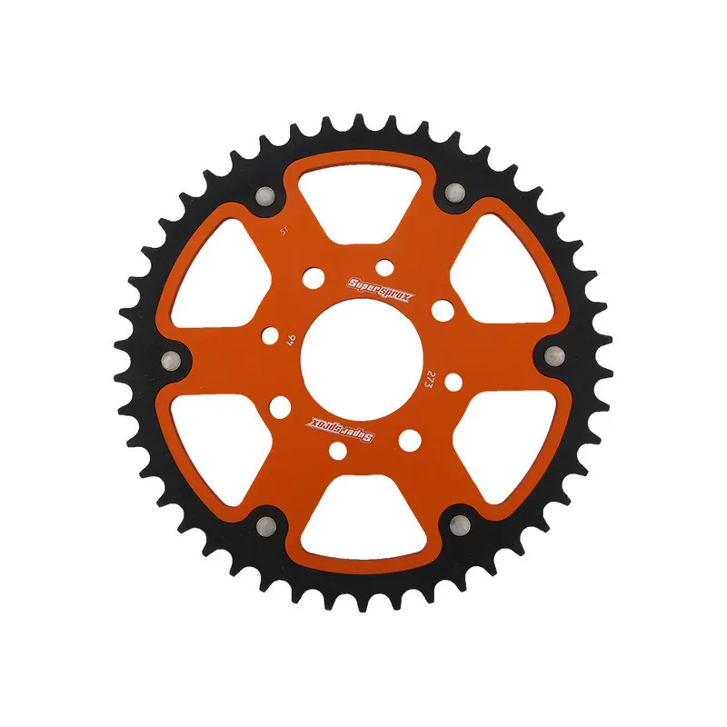 Řetězová rozeta SUPERSPROX STEALTH RST-273:46-ORG oranžová 46 zubů, 520 Značkový