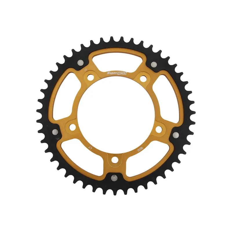 Luxusní Řetězová rozeta SUPERSPROX STEALTH RST-1800:47-GLD zlatá 47 zubů, 530