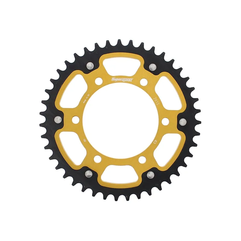 Řetězová rozeta SUPERSPROX STEALTH RST-2012:43-GLD zlatá 43 zubů, 525 Cenová Bomba