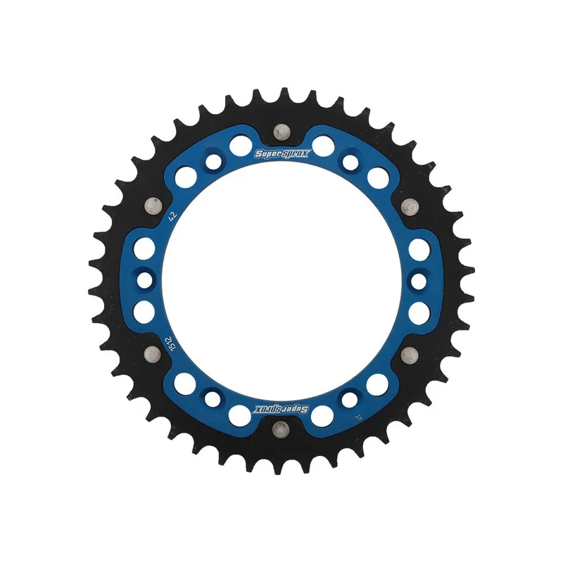Řetězová rozeta SUPERSPROX STEALTH RST-1512:42-BLU modrá 42 zubů, 520 Hit Sezóny