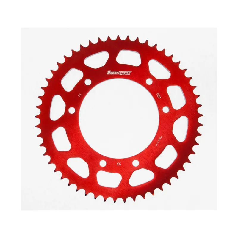 Časově Omezené Hliníková řetězová rozeta SUPERSPROX RAL-1131:53-RED červená