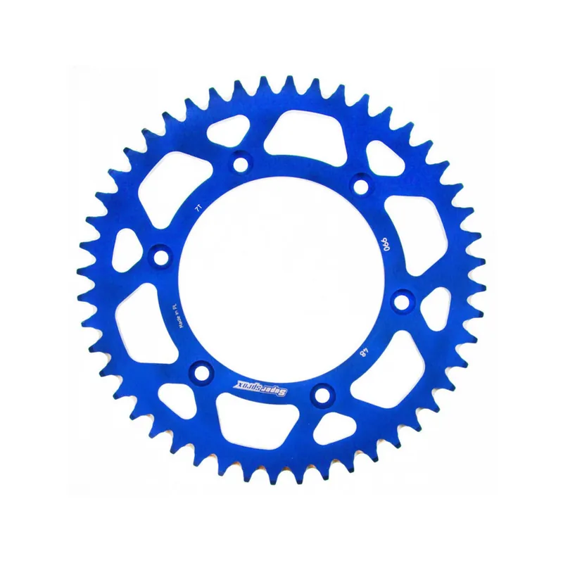 Hliníková řetězová rozeta SUPERSPROX RAL-990:48-BLU modrá 48 zubů, 520 Sleva