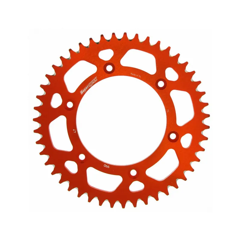 Hliníková řetězová rozeta SUPERSPROX RAL-990:47-ORG oranžová 47 zubů, 520 Nízká Cena