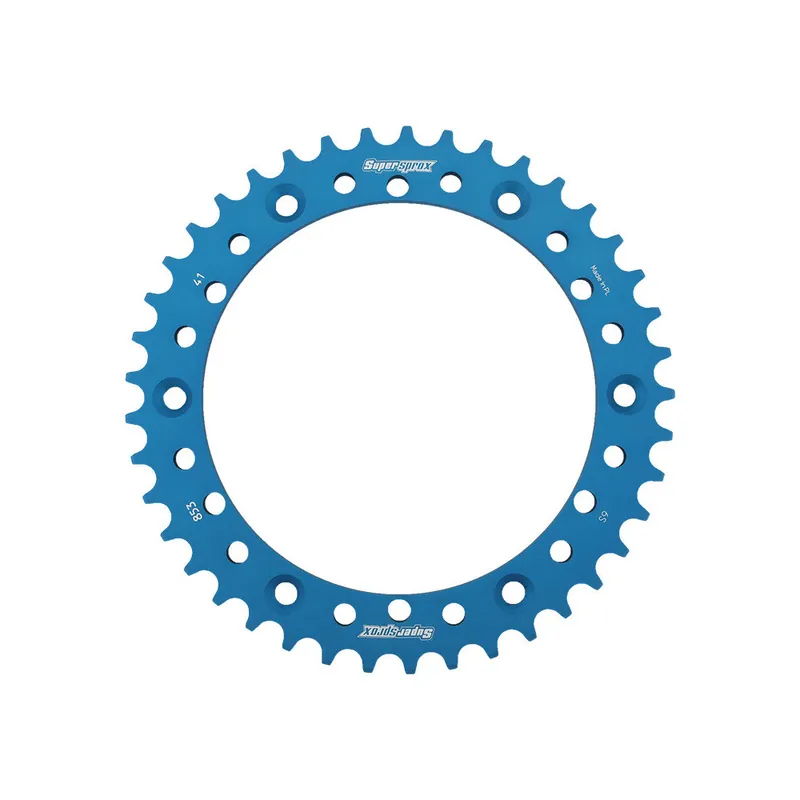 Hliníková řetězová rozeta SUPERSPROX RAL-853:41-BLU modrá 41 zubů, 520 Výprodej