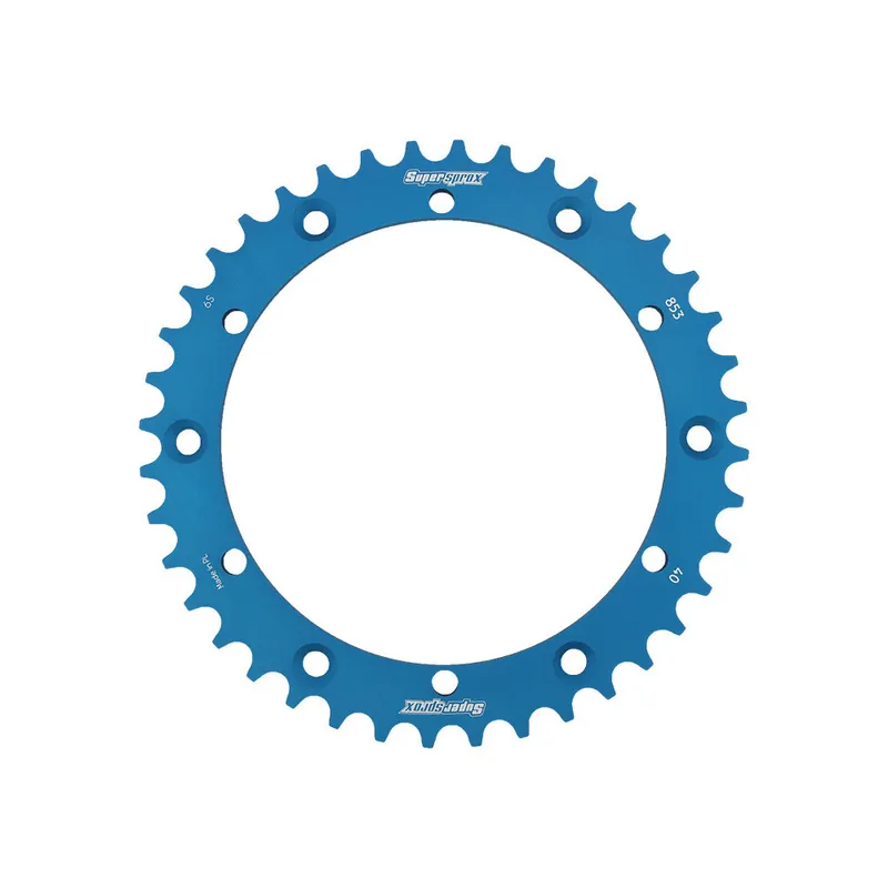 Cenová Bomba Hliníková řetězová rozeta SUPERSPROX RAL-853:40-BLU modrá 40 zubů, 520