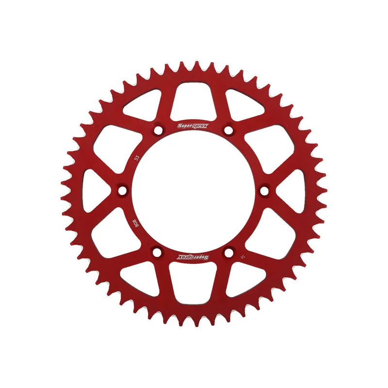 Pouze Dnes Hliníková řetězová rozeta SUPERSPROX RAL-808:53-RED červená 53 zubů, 520