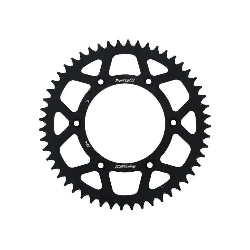 Hliníková řetězová rozeta SUPERSPROX RAL-8000:52-BLK černý 52 zubů, 520 Originální