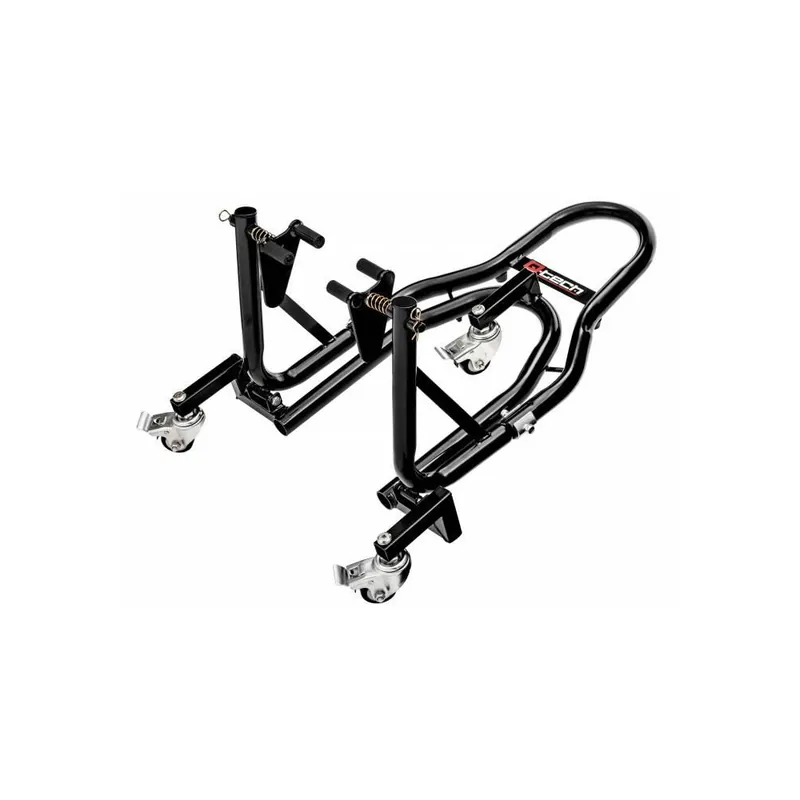 Záruka V Ceně Pojízdný stojan na motocykl přední, Q-TECH (černý)