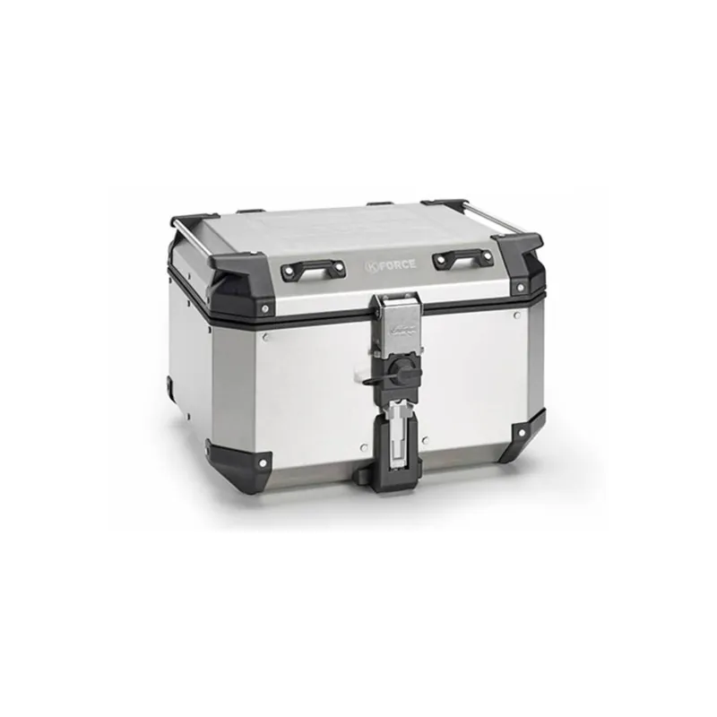 Vysoce Kvalitní MONOKEY TopCase K-FORCE - 48l, KAPPA (stříbrný, hliník, 32,3x45,4x48 cm)