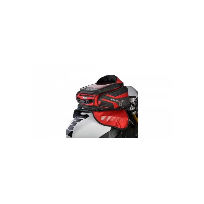 Must-Have Tankbag na motocykl M30R, OXFORD (černý/červený, s magnetickou základnou, objem 30 l)