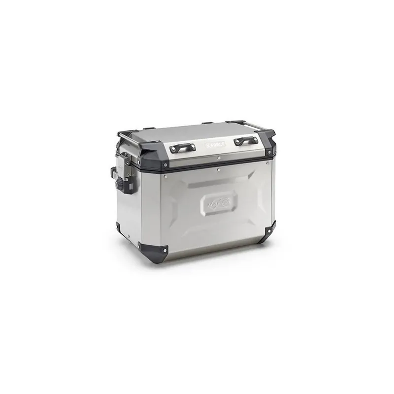 Novinka Boční kufr K-FORCE - pravý, KAPPA (48l, stříbrný hliník, 49,5x38,7x30,6 cm)