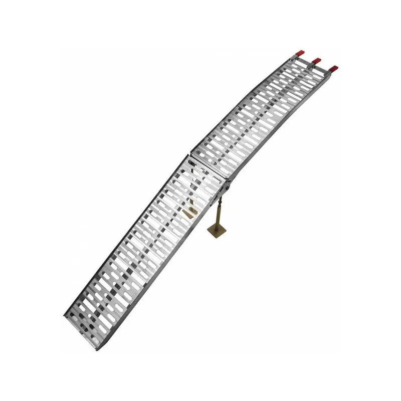 Nájezdová rampa HD - skládací - hliníková (s podpěrou), Q-TECH (max. nosnost 340 kg, 1 ks) Přímo Od Výrobce
